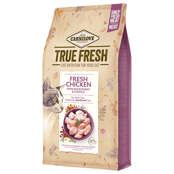 Carnilove True Fresh Cat Chicken, 4,8 kg