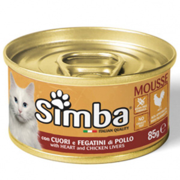 Simba Mousse with Heart and Chicken Livers 85g