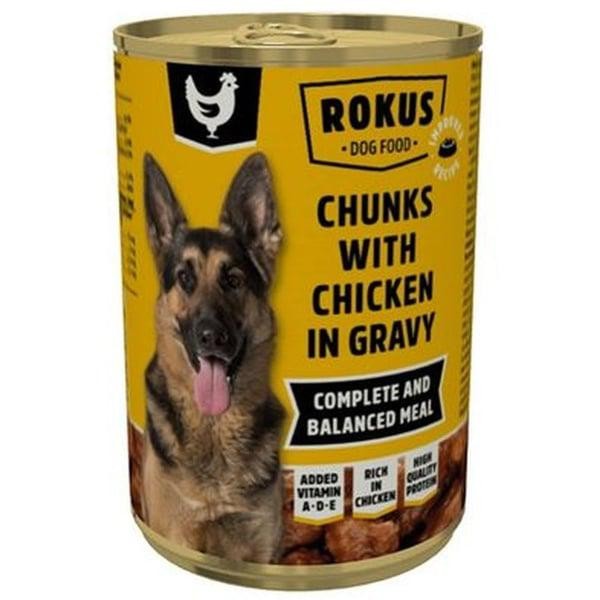 Rokus Dogs Chicken Wet Food 415g