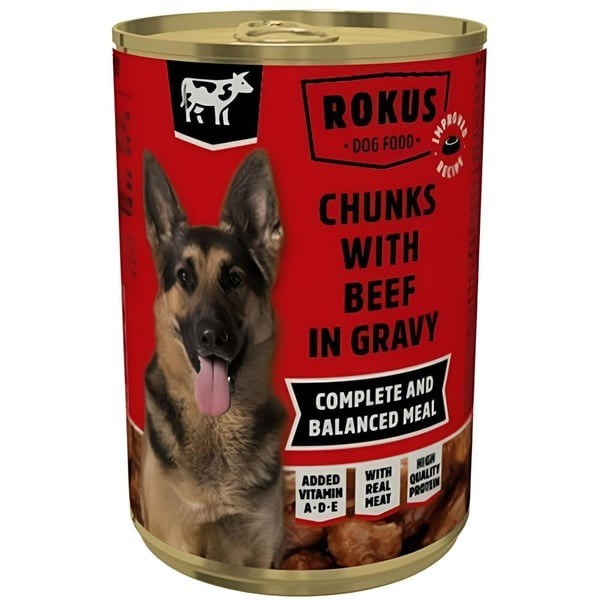 Rokus Dogs Beef Wet Food 415g