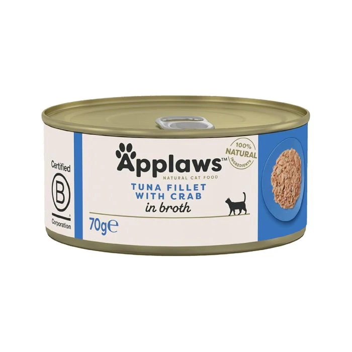 Applaws Tuna Fillet in Broth Canned Cat Food - 70 g by Applaws