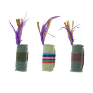 CYLINDER IN COLOURFUL FABRIC - AVC Pet Store