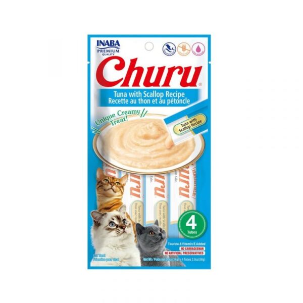 Churu Tuna With Scallop Recipe 4PCS/PK - AVC Pet Store
