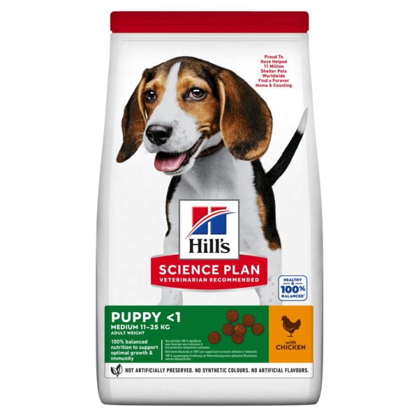 Hill's MEDIUM PUPPY FOOD with CHICKEN 14kg - AVC Pet Store