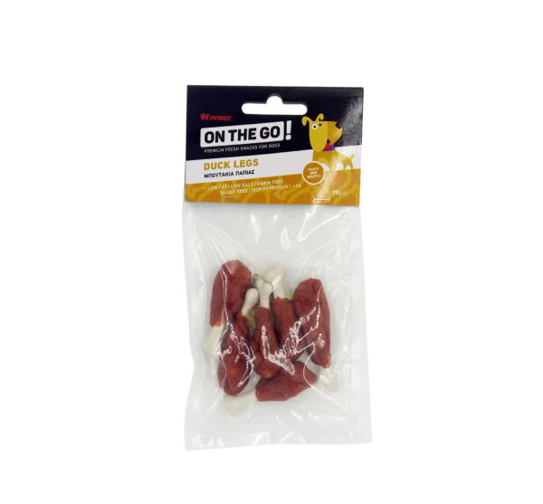 ON THE GO DUCK LEGS 75GR - AVC Pet Store