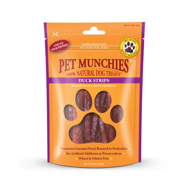 Pet Munchies Duck Strips Dog Treats 90g - AVC Pet Store