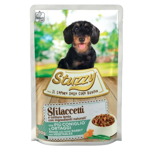 Stuzzy shreds w/rabbit & vegetables for dog 100g - AVC Pet Store