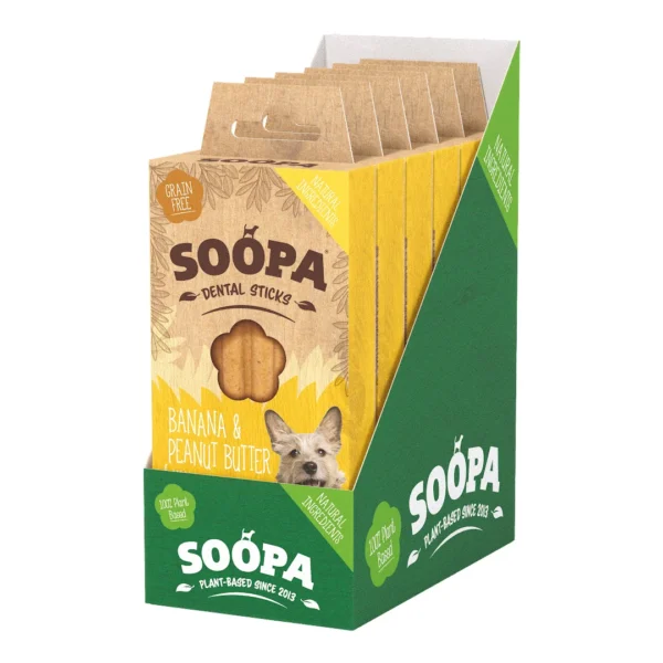 Soopa Dental Sticks Banana & Peanut Butter - AVC Pet Store
