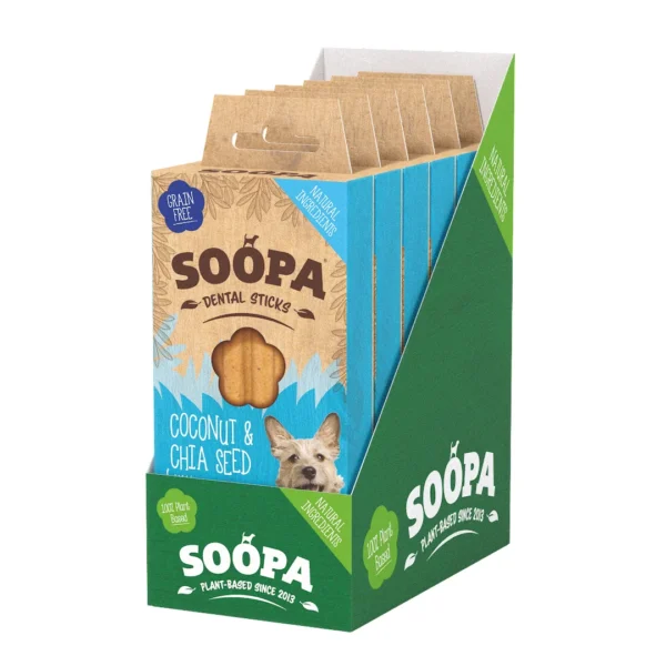 Soopa Dental Sticks Coconut & Chia Seed FOR Dogs - AVC Pet Store