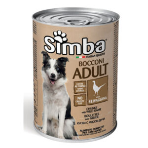 Simba Dog Adult Chunkies with Wild Game 415g - AVC Pet Store