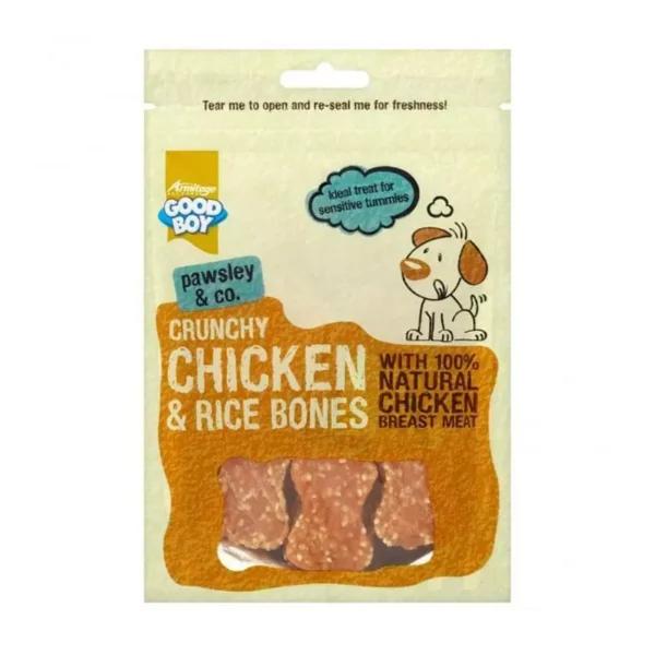 Crunchy Chicken & Rice Bones 100g