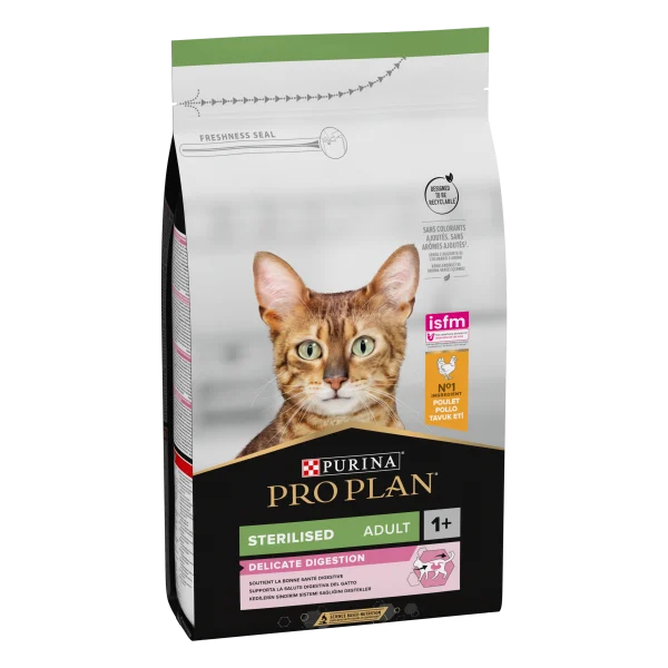 Pro Plan Sterilised Adult Delicate Digestion Dry Cat Food with Chicken 10KG
