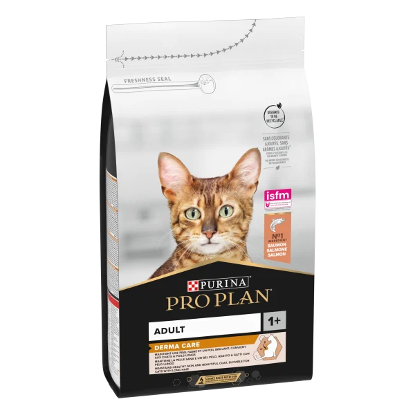 Purina Pro Plan Adult Derma Care, Dry Cat Food with Salmon 1.5 KG