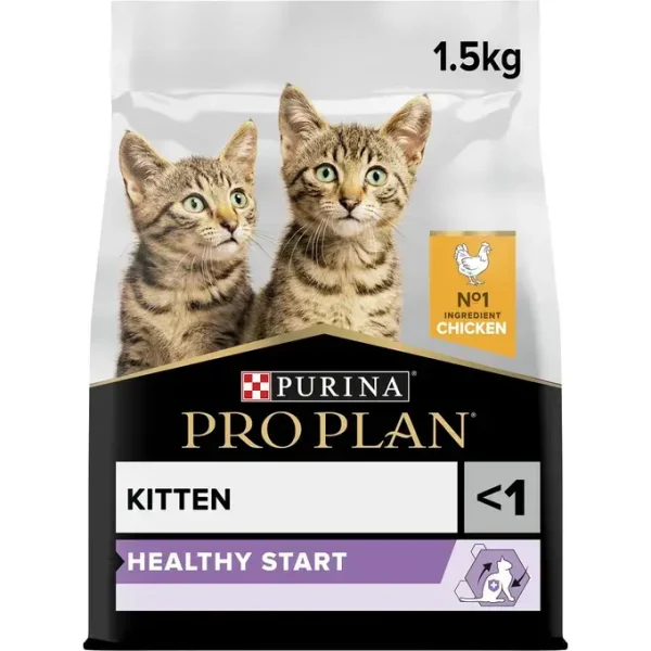 PRO PLAN Kitten Healthy Start Chicken Dry Cat Food 1.5Kg