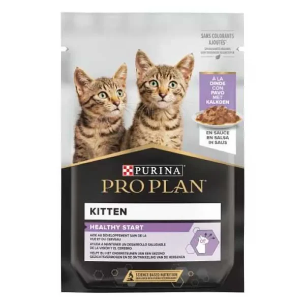 PRO PLAN Kitten Healthy Start Turkey in Gravy Wet Cat Food 85g